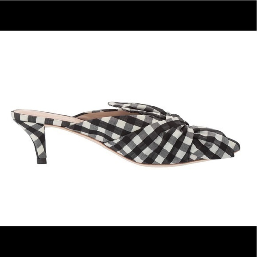 LOEFFLER RANDALL JADE GINGHAM MULES. - Picture 3 of 8